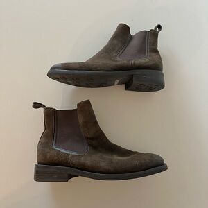 Thursday Boot Company Duke Suede Leather Chelsea Ankle Boots Brown 10.5